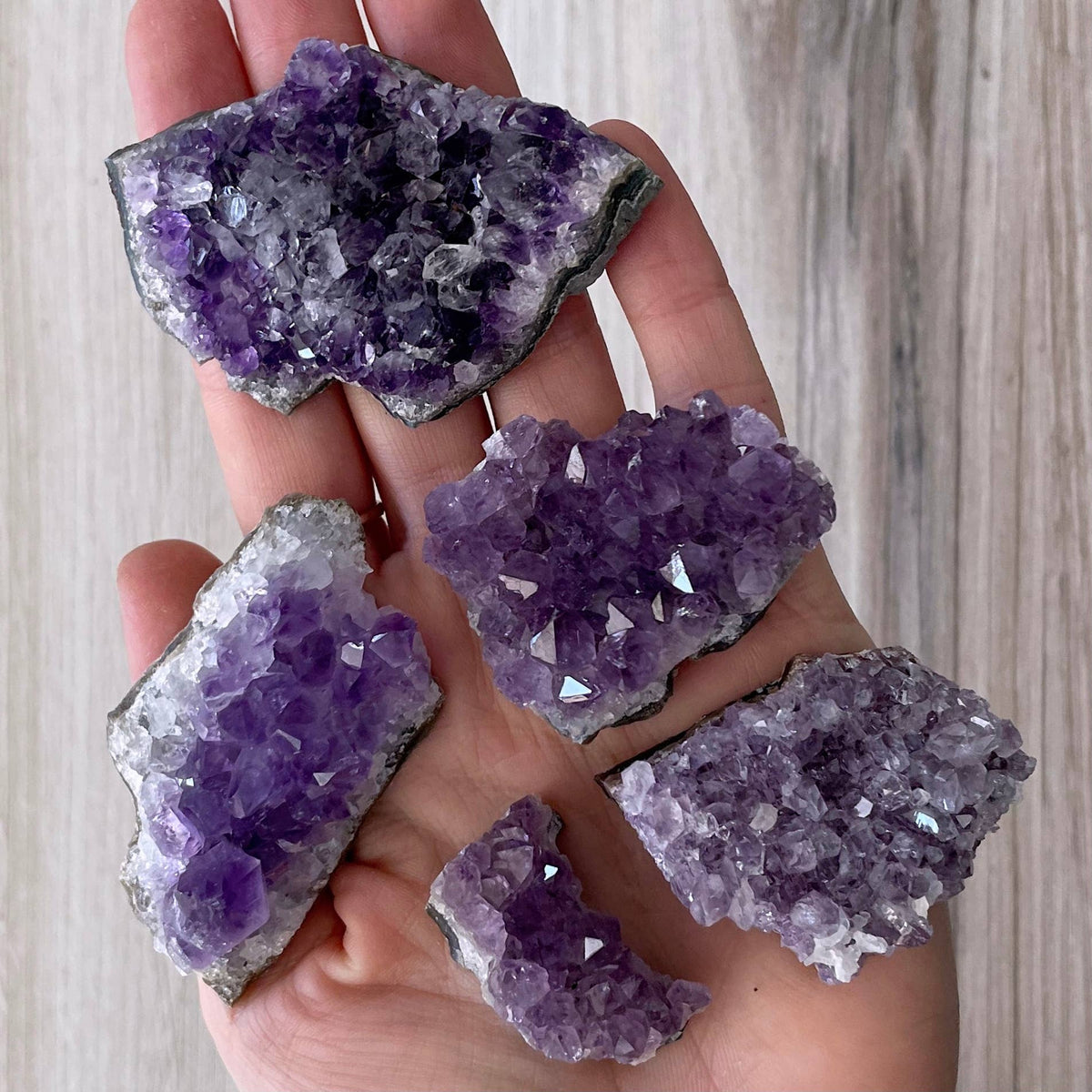 A/B Quality Amethyst Clusters 1lb lot (Crystals & Stones)