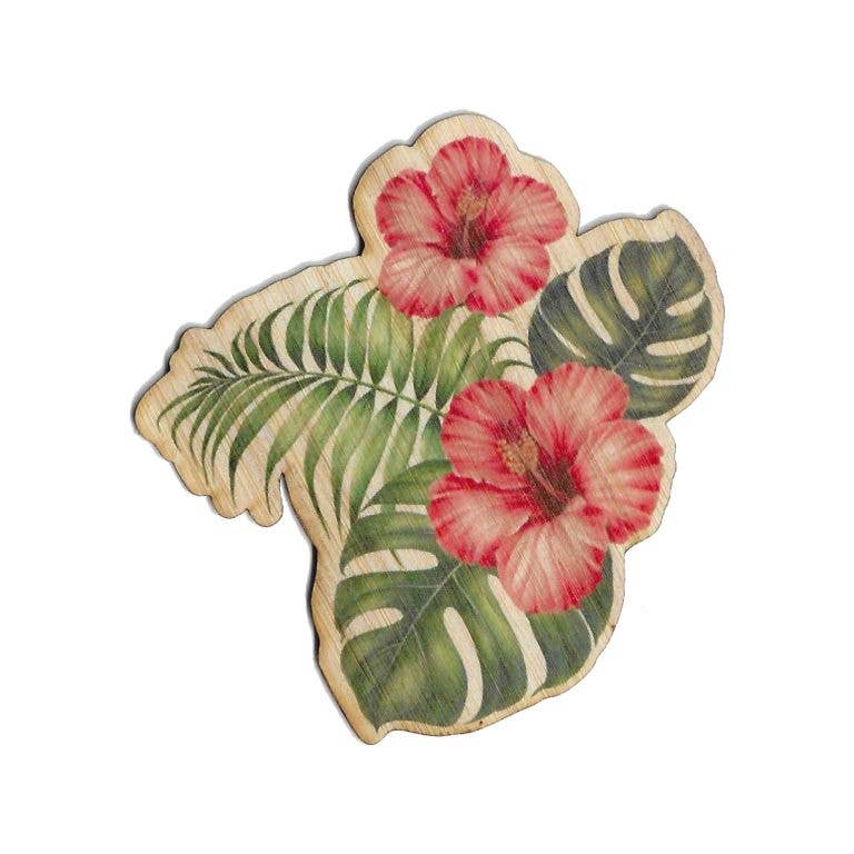 Hibiscus w/ Monstera