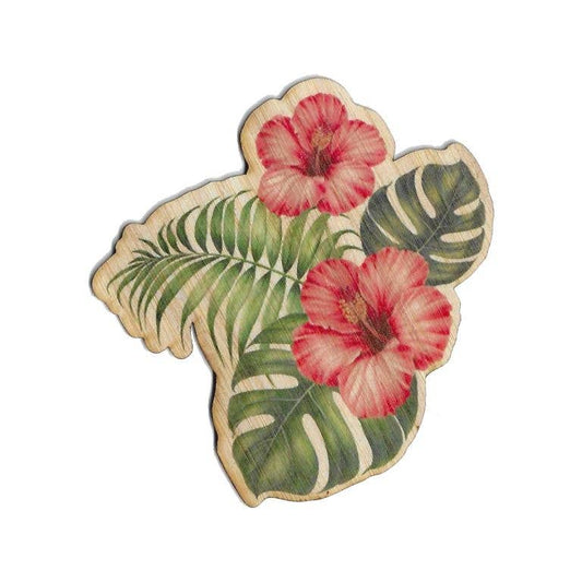Hibiscus w/ Monstera