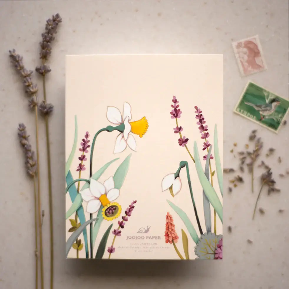 Cream Floral Thank You Greeting Card