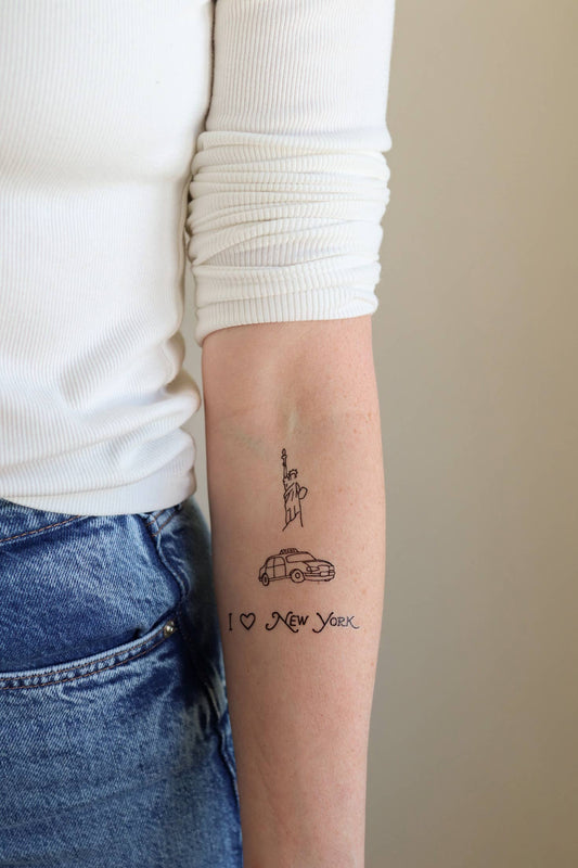 I Love NYC Temporary Tattoos