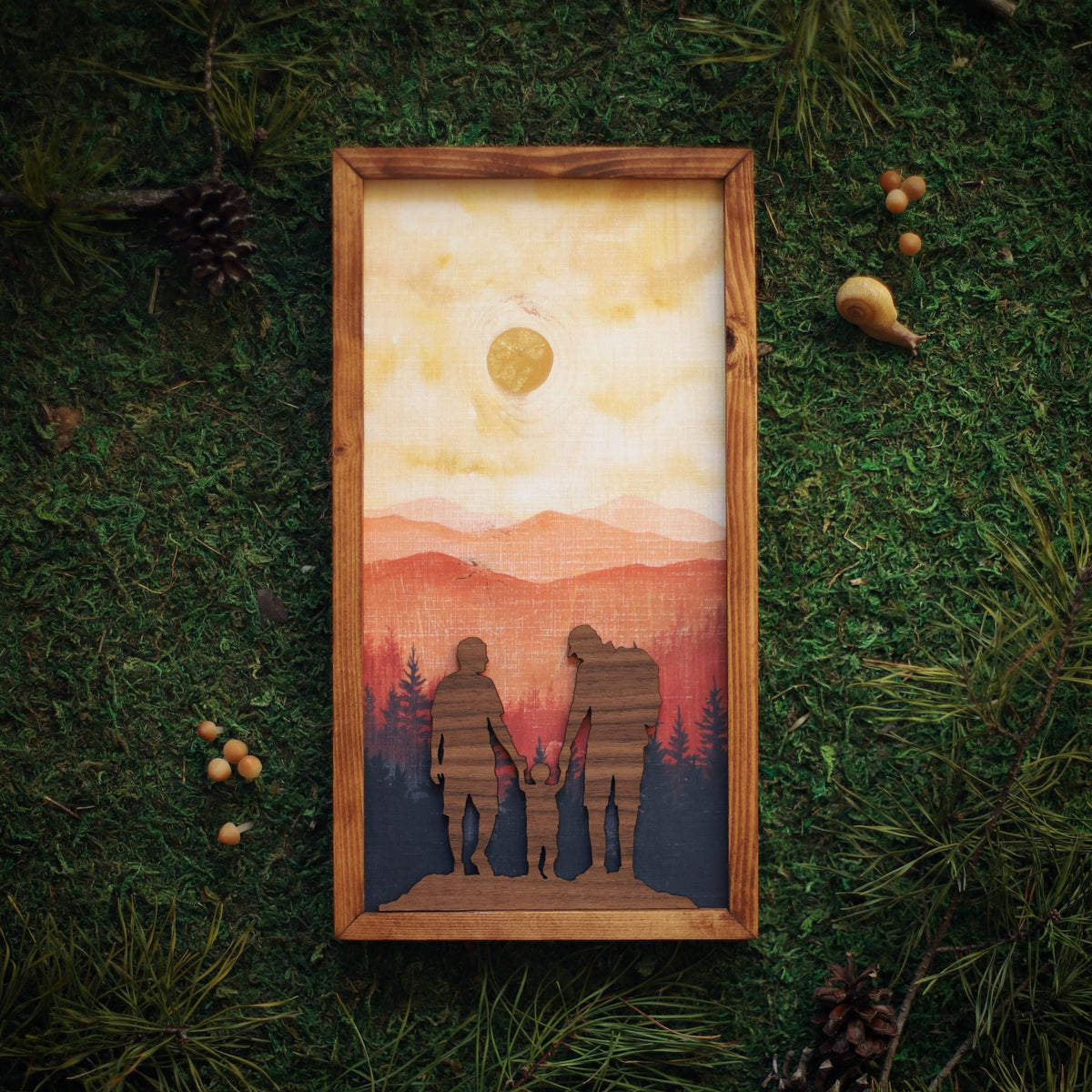 "Miles of Memories" Mixed Media Family-Themed Wall Art