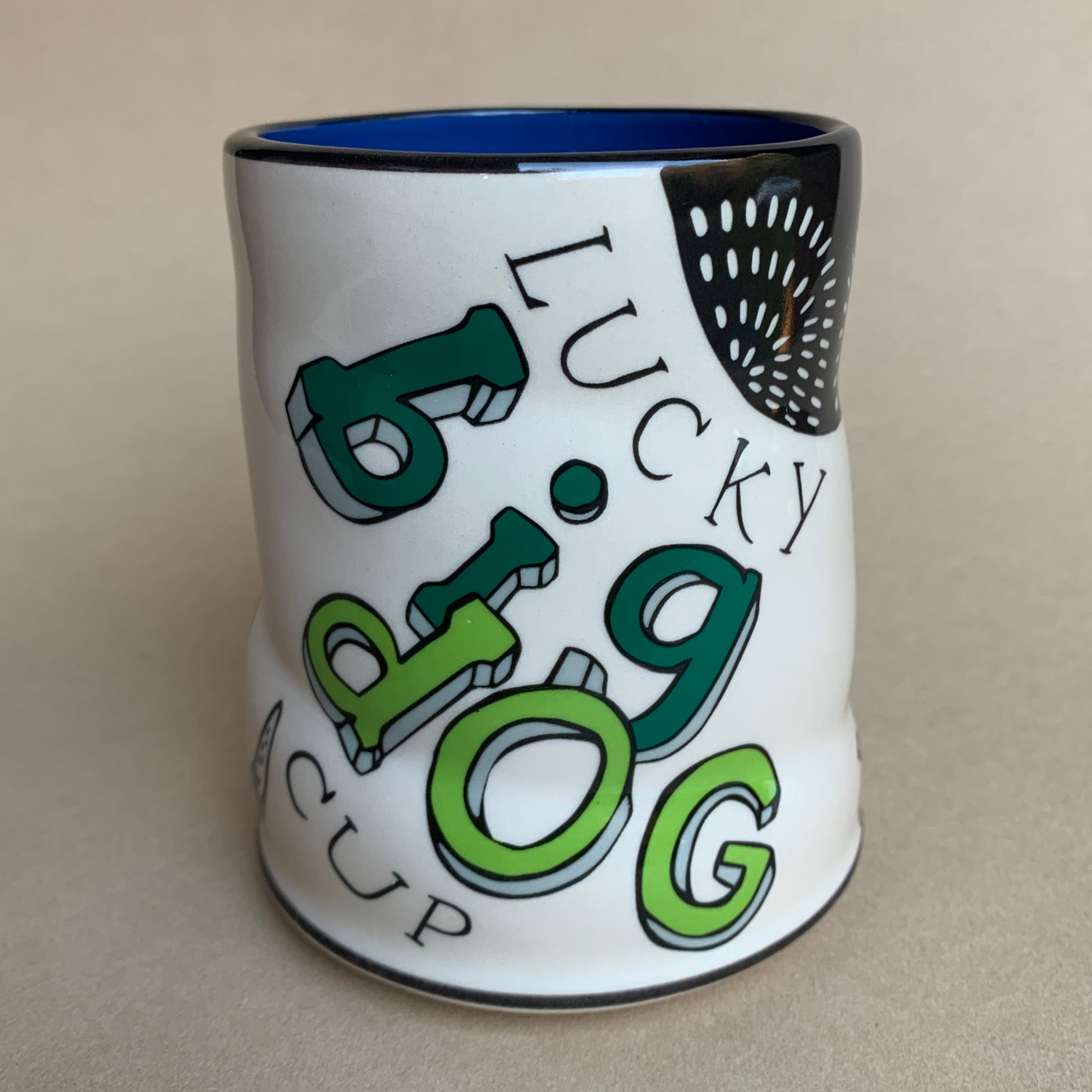 Lucky Big Dog Cup - XLarge Ceramic Mug - Father'sDay