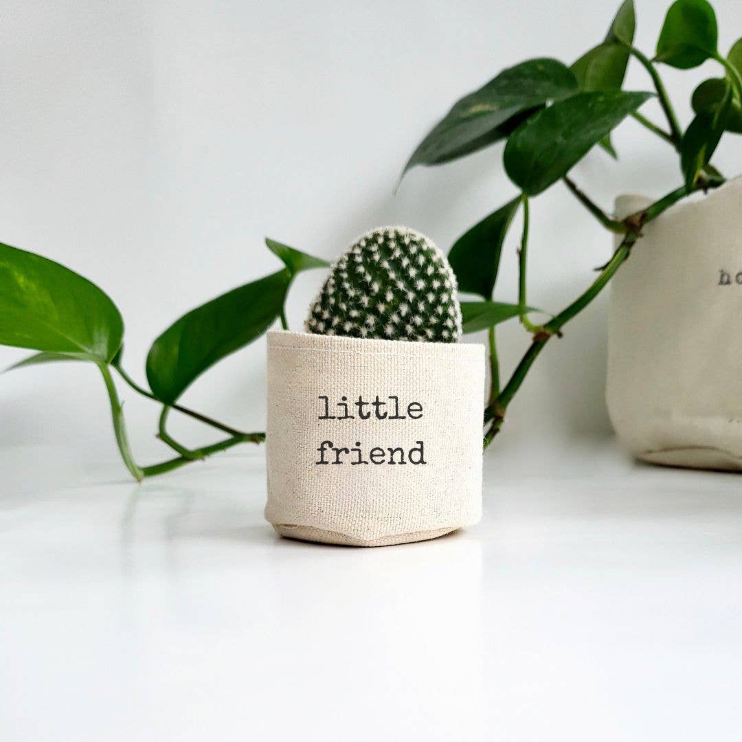 Little friend 2" Canvas Plant Pot Cover