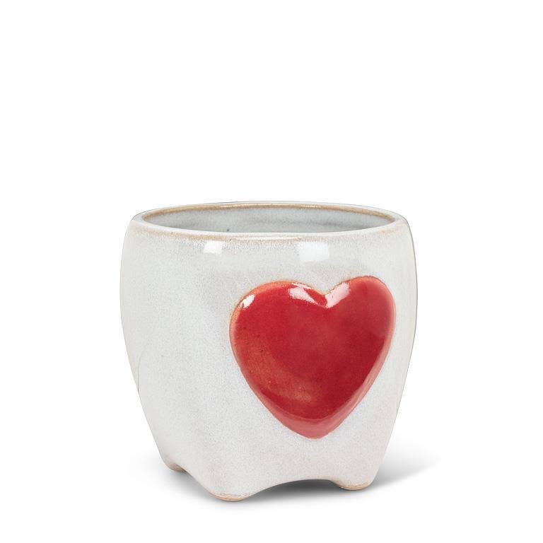 Small Planter with Heart-2.5"H