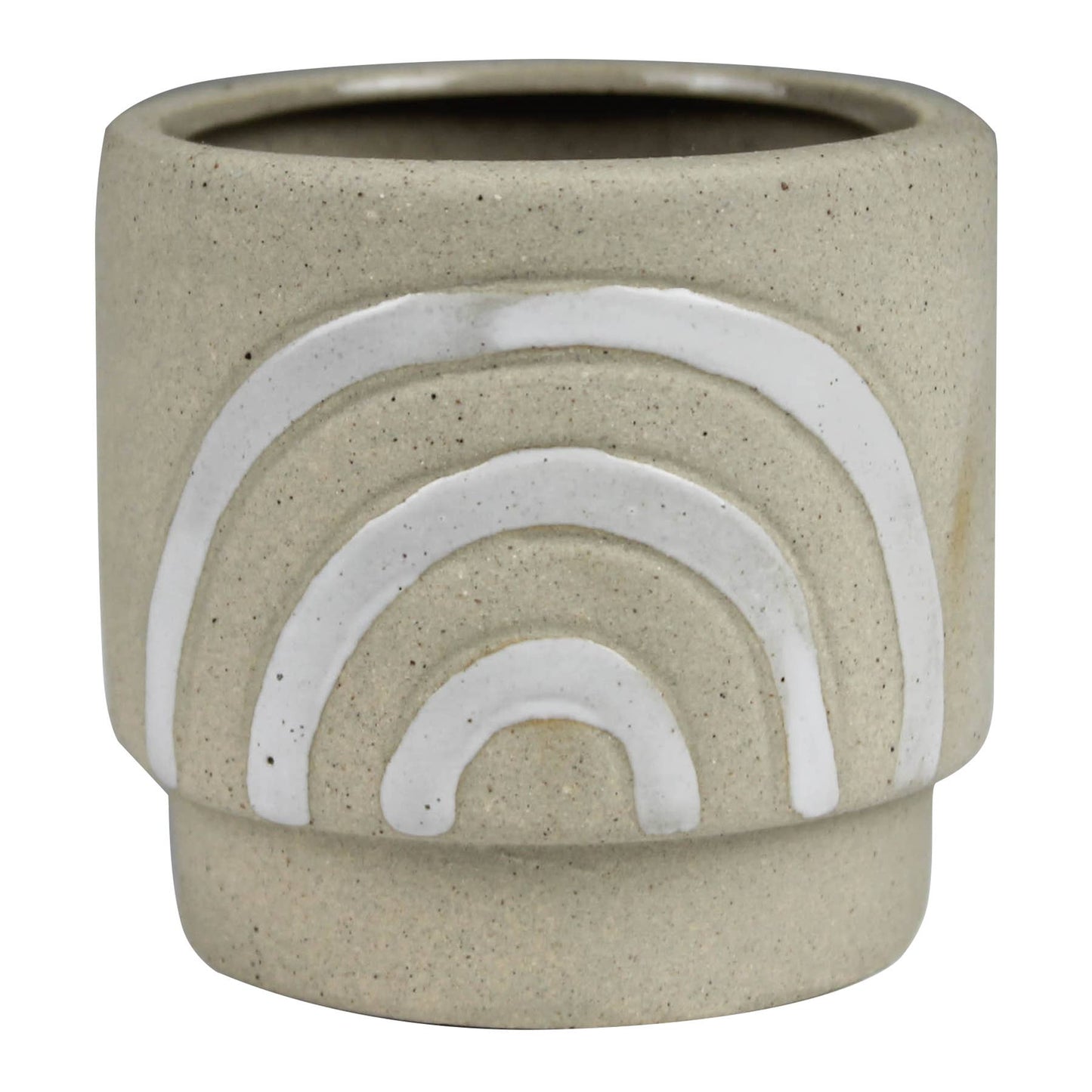 Rainbow Pot, Ceramic, Natural - Sm