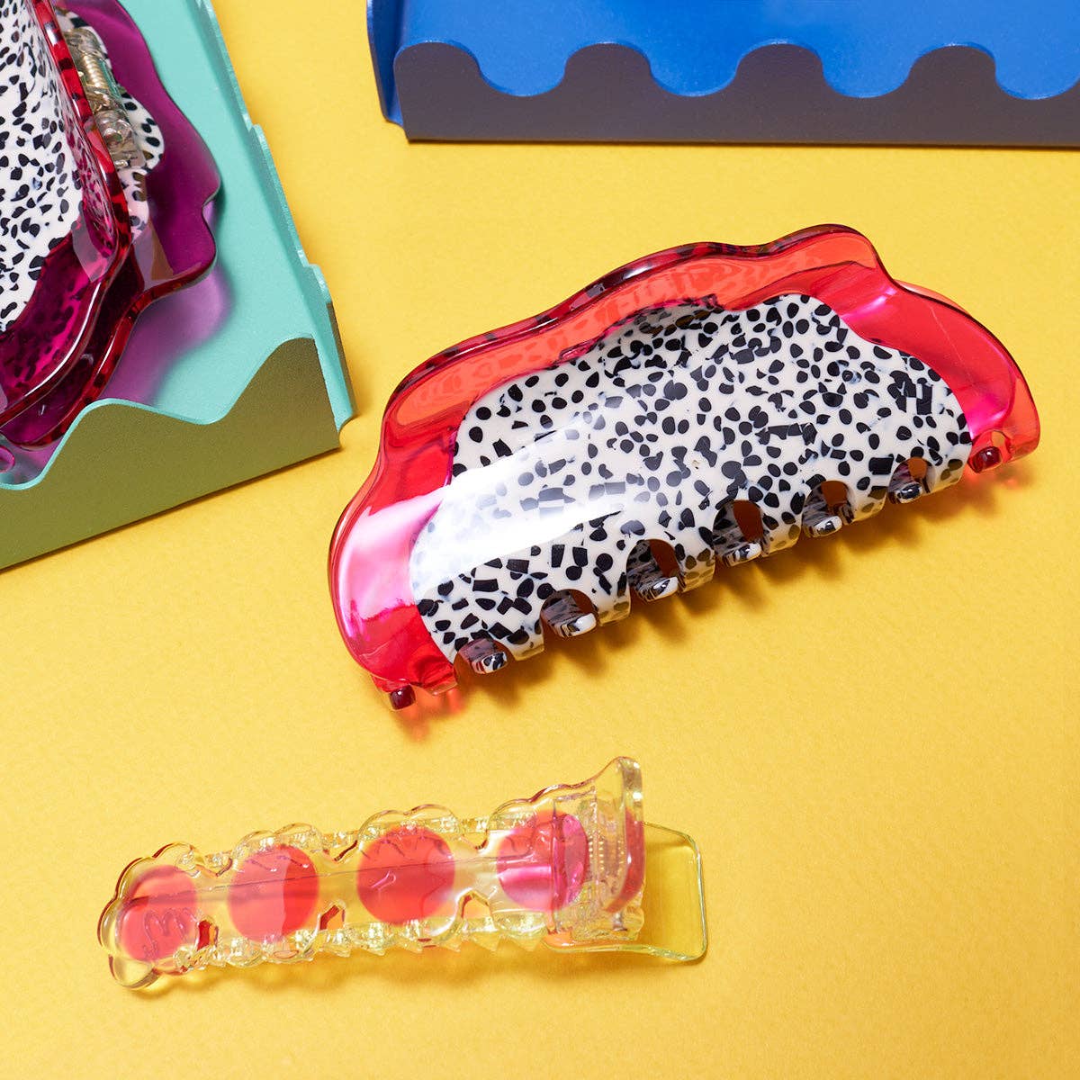 Dragon Fruit Claw - Acetate Fruit Hair Clip Accessory