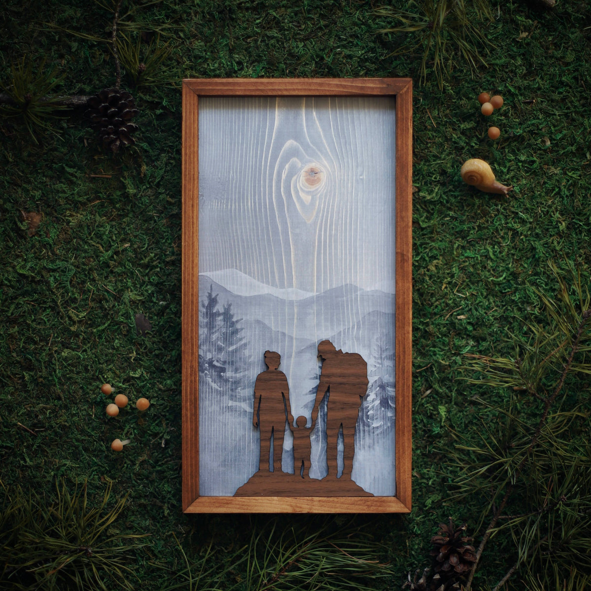 "Miles of Memories" Mixed Media Family-Themed Wall Art