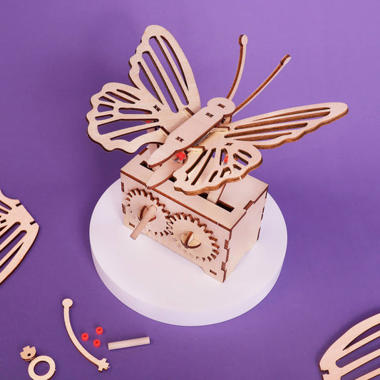 Fluttering Butterfly DIY Kit, Educational STEM Toy for Kids