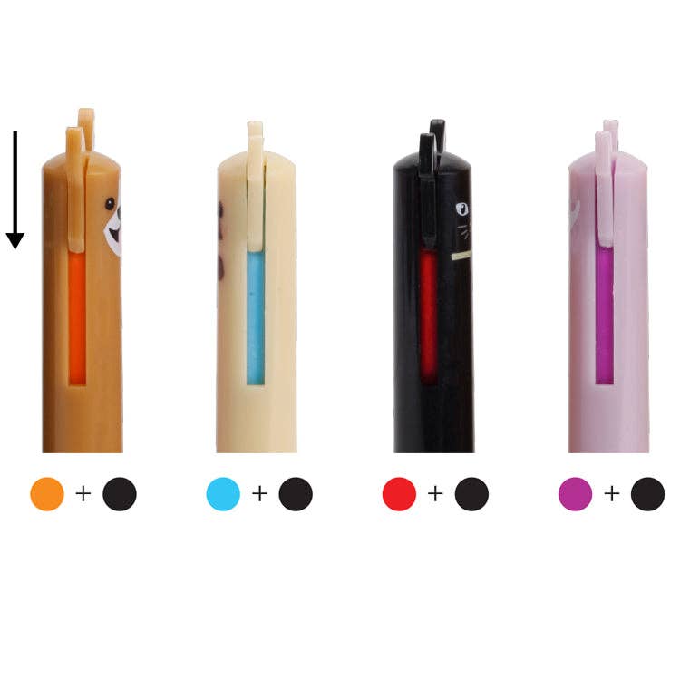 Dog and Cat Multicolor Pens
