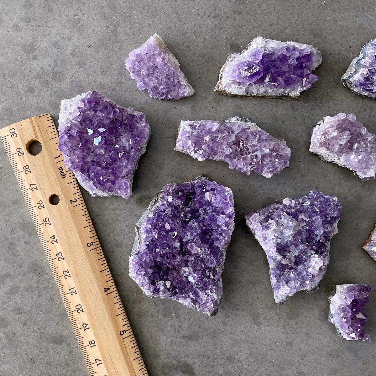 A/B Quality Amethyst Clusters 1lb lot (Crystals & Stones)