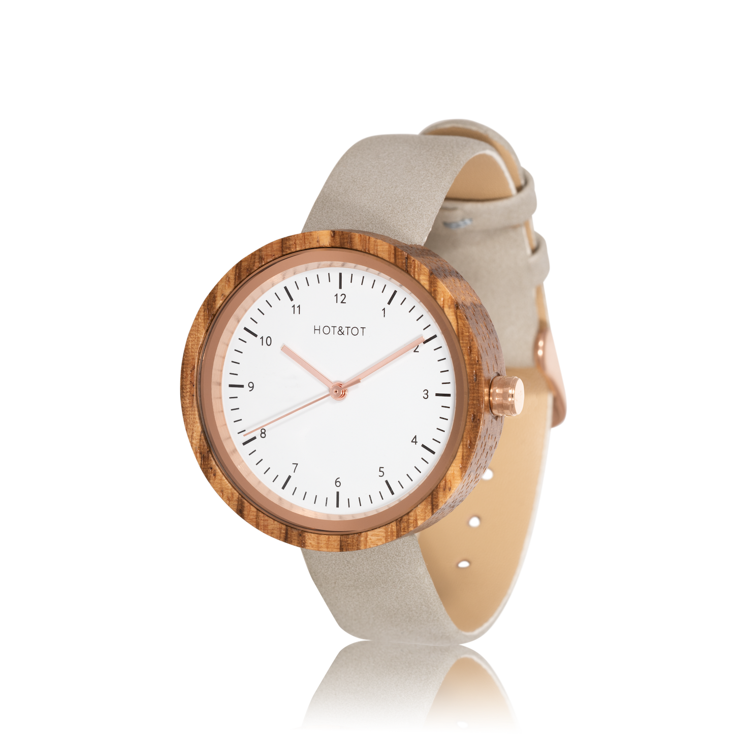VITA | Wood watch for women | Vegan | Sustainable | Rosegold