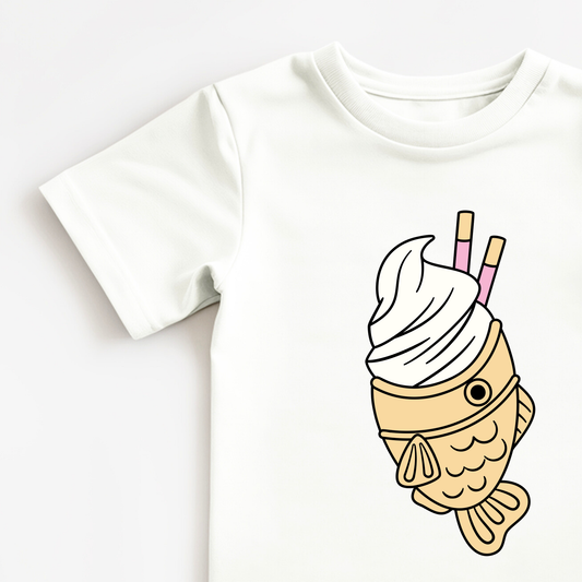 TAIYAKI ICE CREAM kids graphic t-shirt