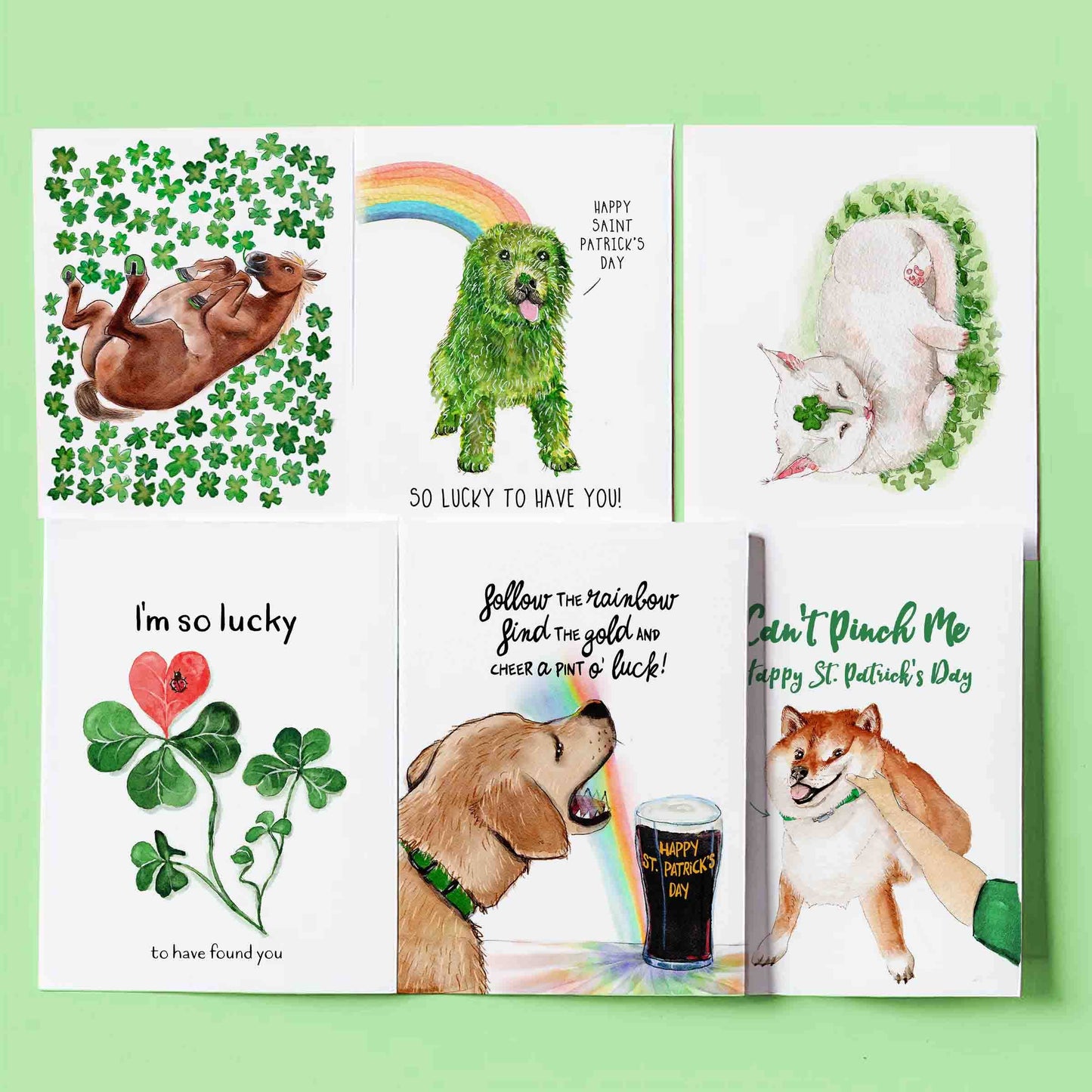 Spring Bird Dog - Easter Card