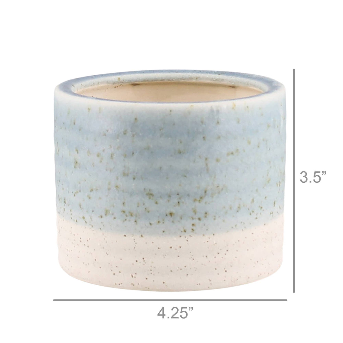 Isle Cachepot, Ceramic - Sm - Light Blue