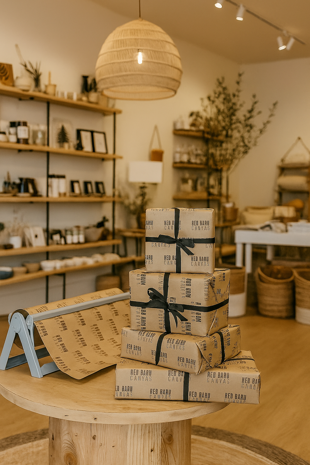 Custom Printed Wrapping Paper Rolls – Kraft & White Paper