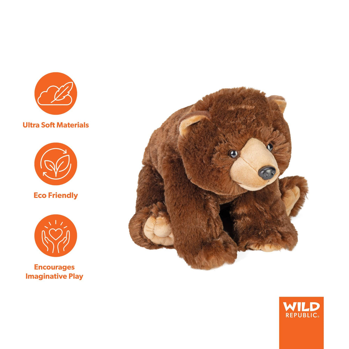 CK Brown Bear Stuffed Animal 12"