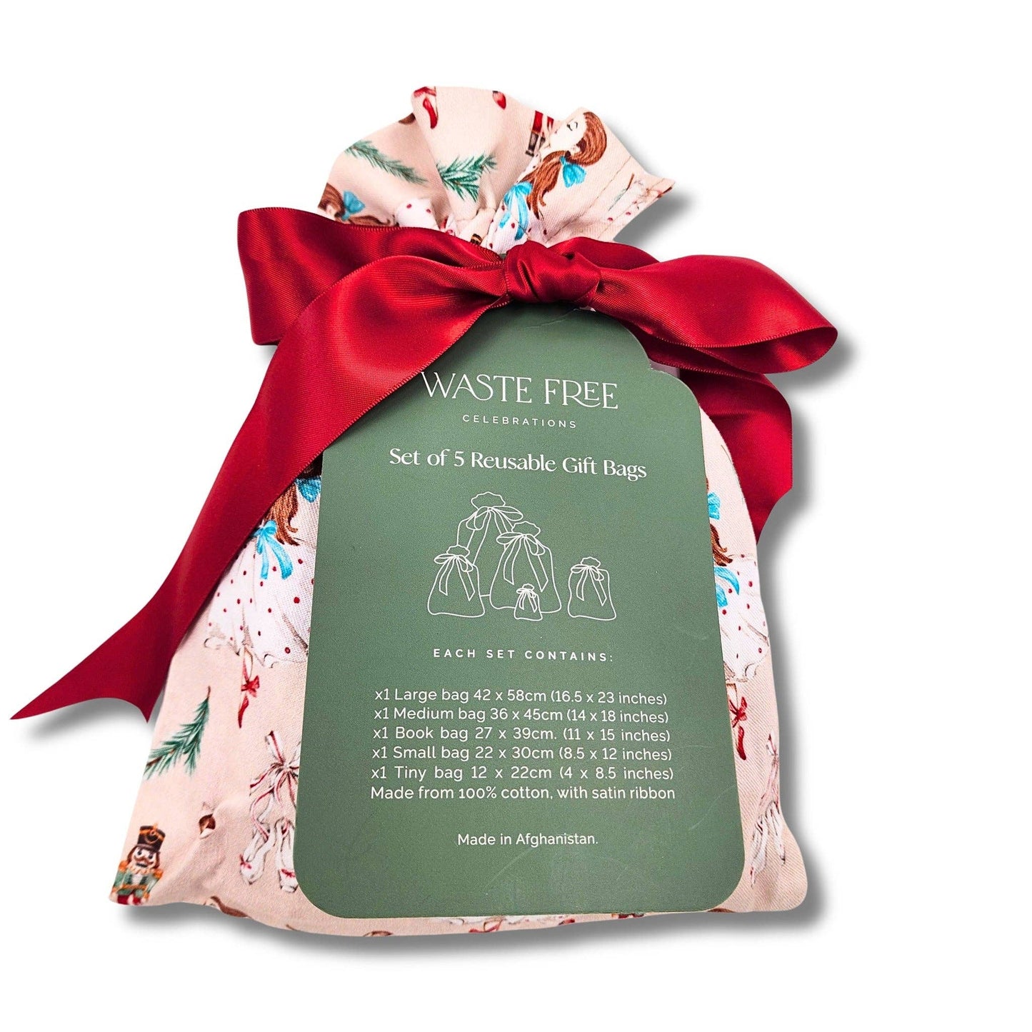 Nutcracker Clara Tanzt (Reusable Gift Bag Set)