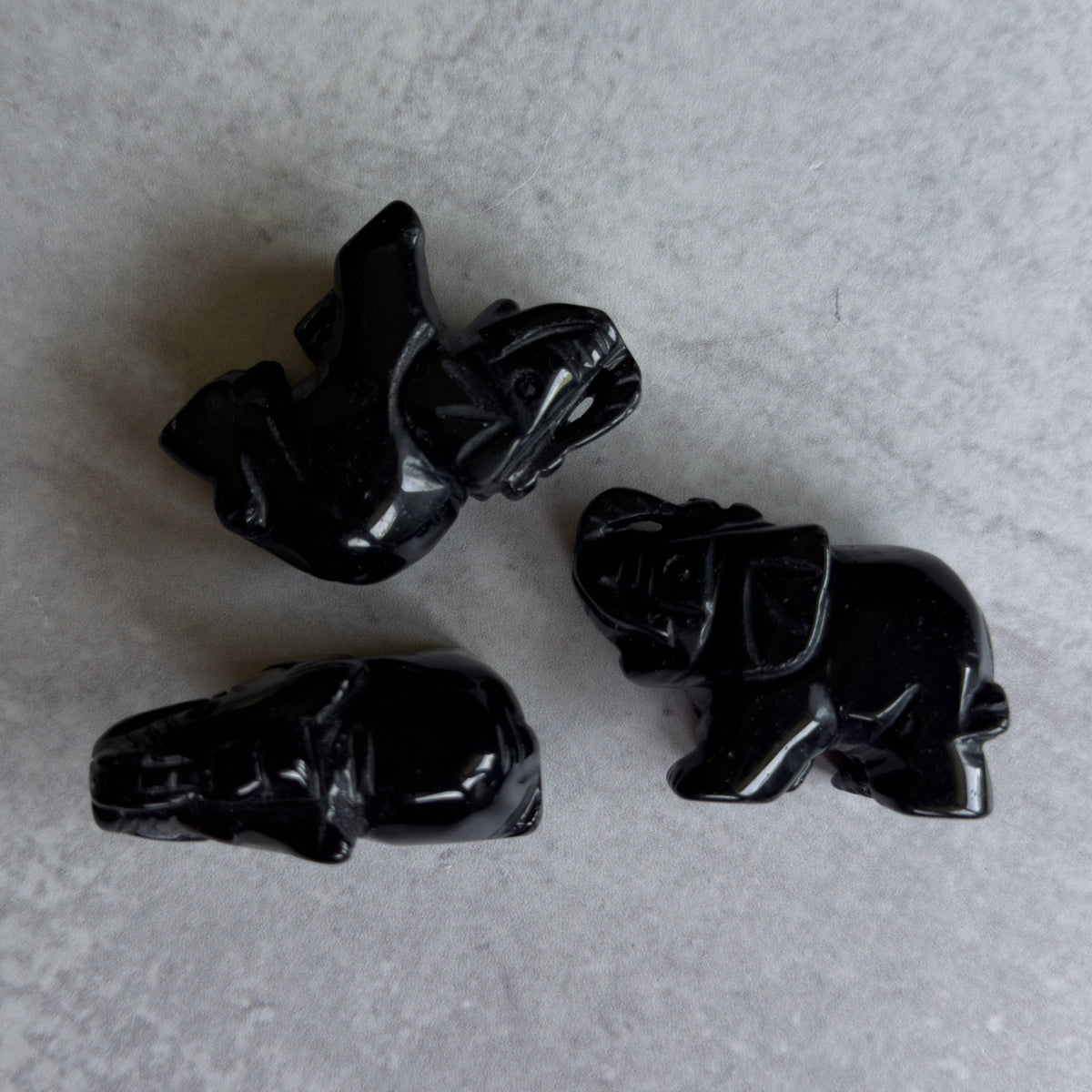 Hand-Carved Gemstone Animal | Elephant