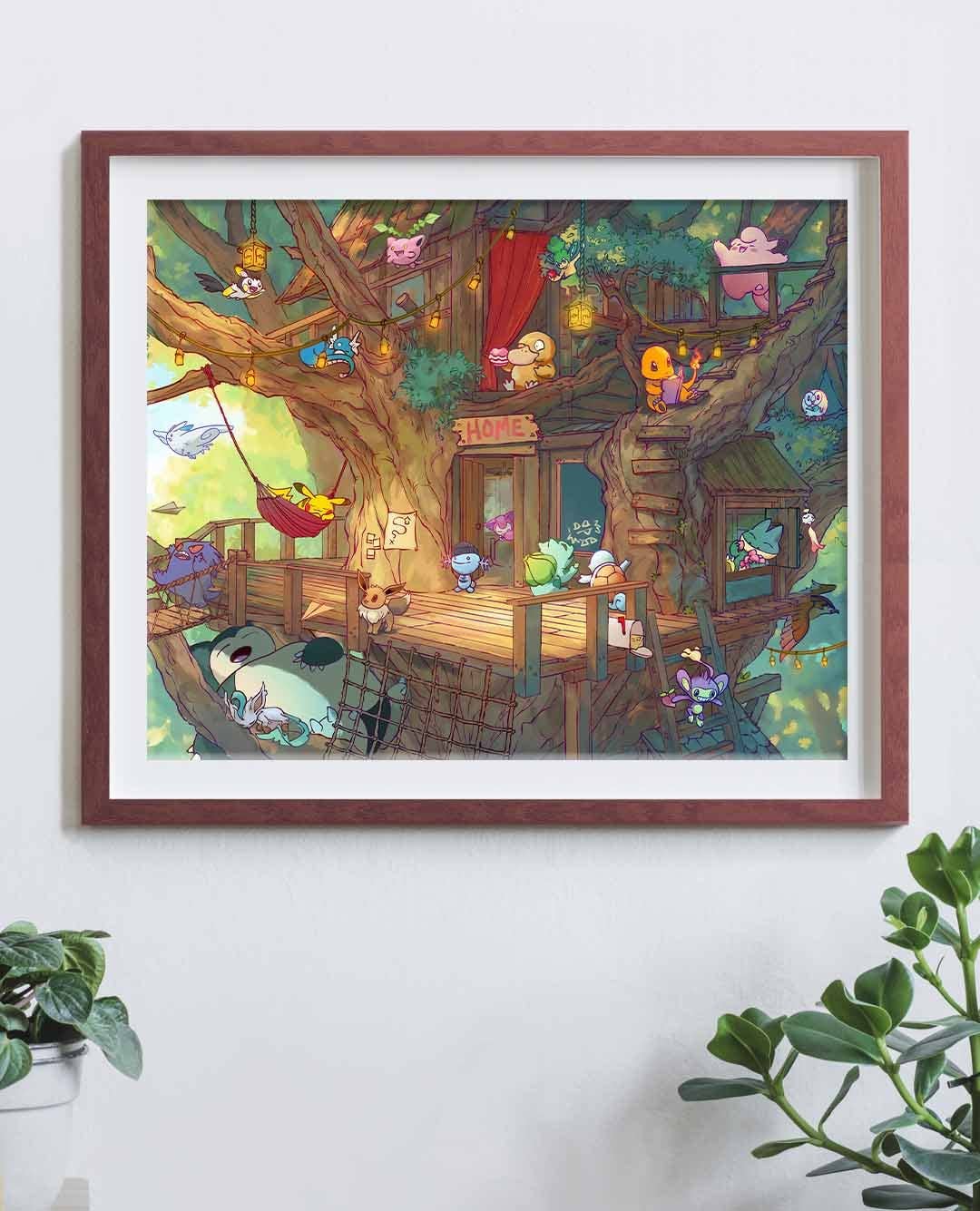 Pokemon Treehouse - Art Print