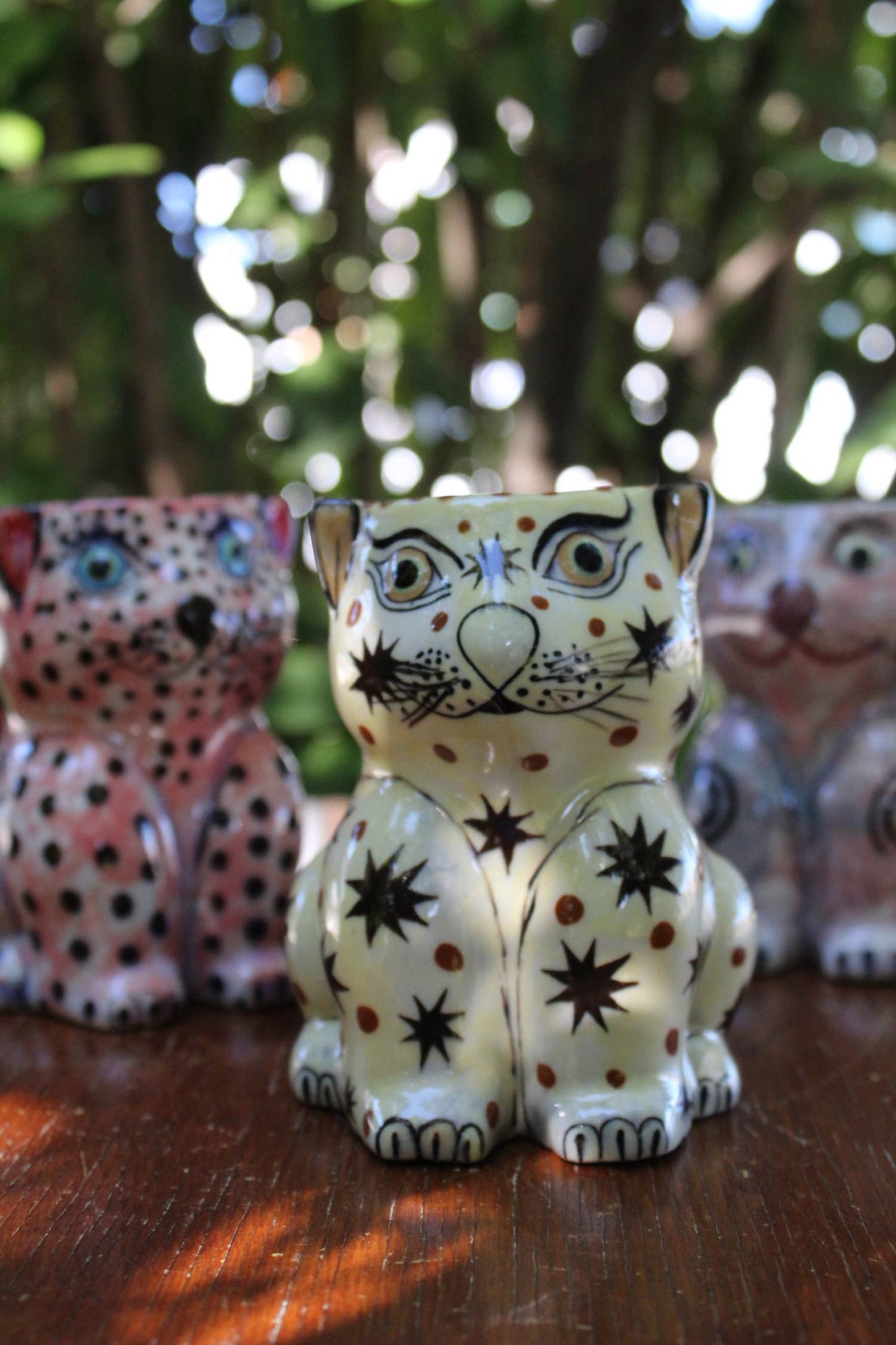 Hand-Painted Fair Trade Guatemalan Ceramic Cat Coffee Mug