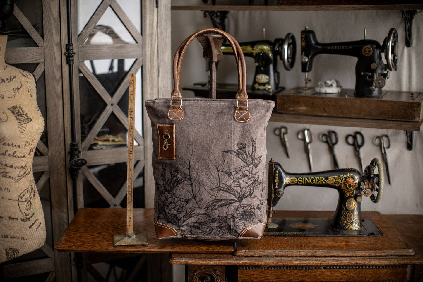 Peony Recycled Canvas Tote