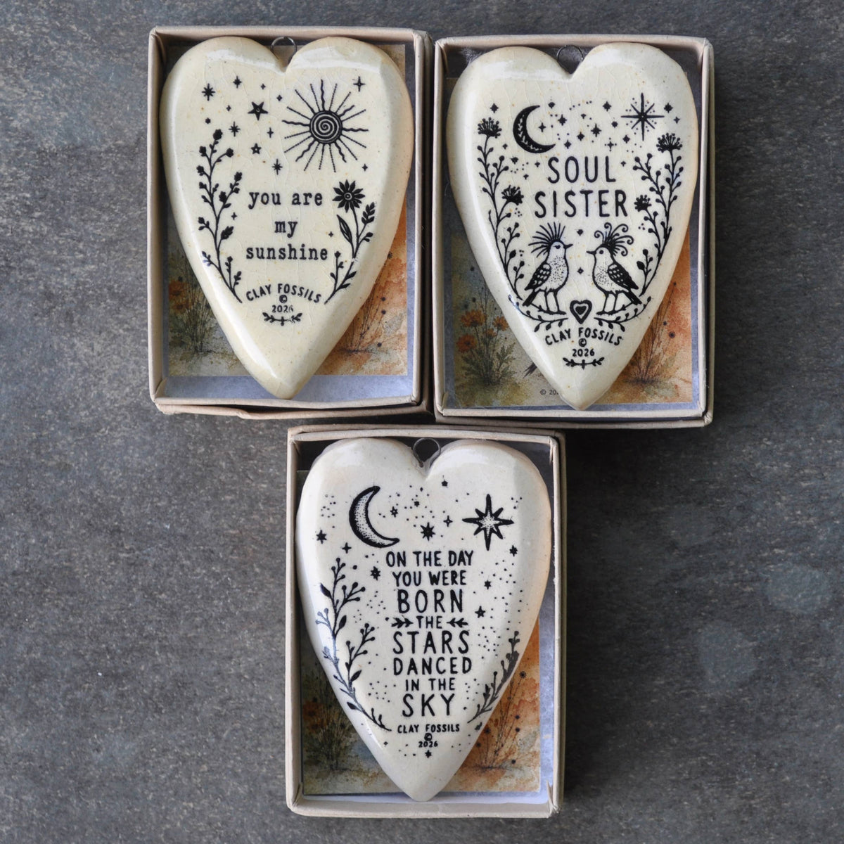 On the day, handmade USA, gift, year round keepsake