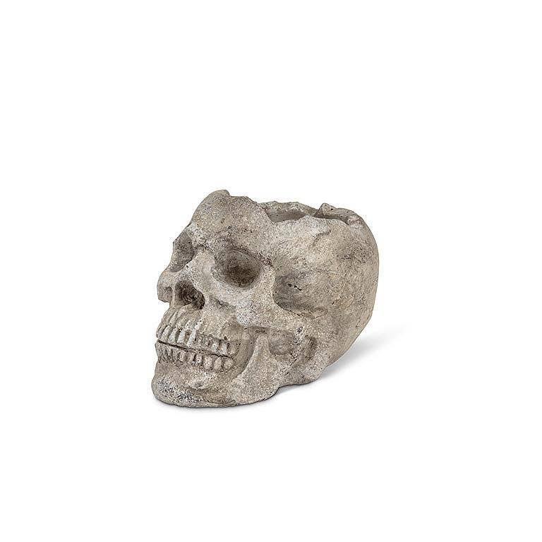 Small Skull Planter/Tealite Holder-3"H