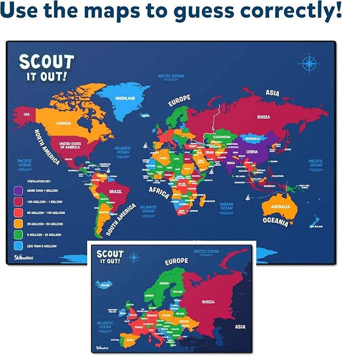 Skillmatics - Scout It Out Countries of The World Board Game