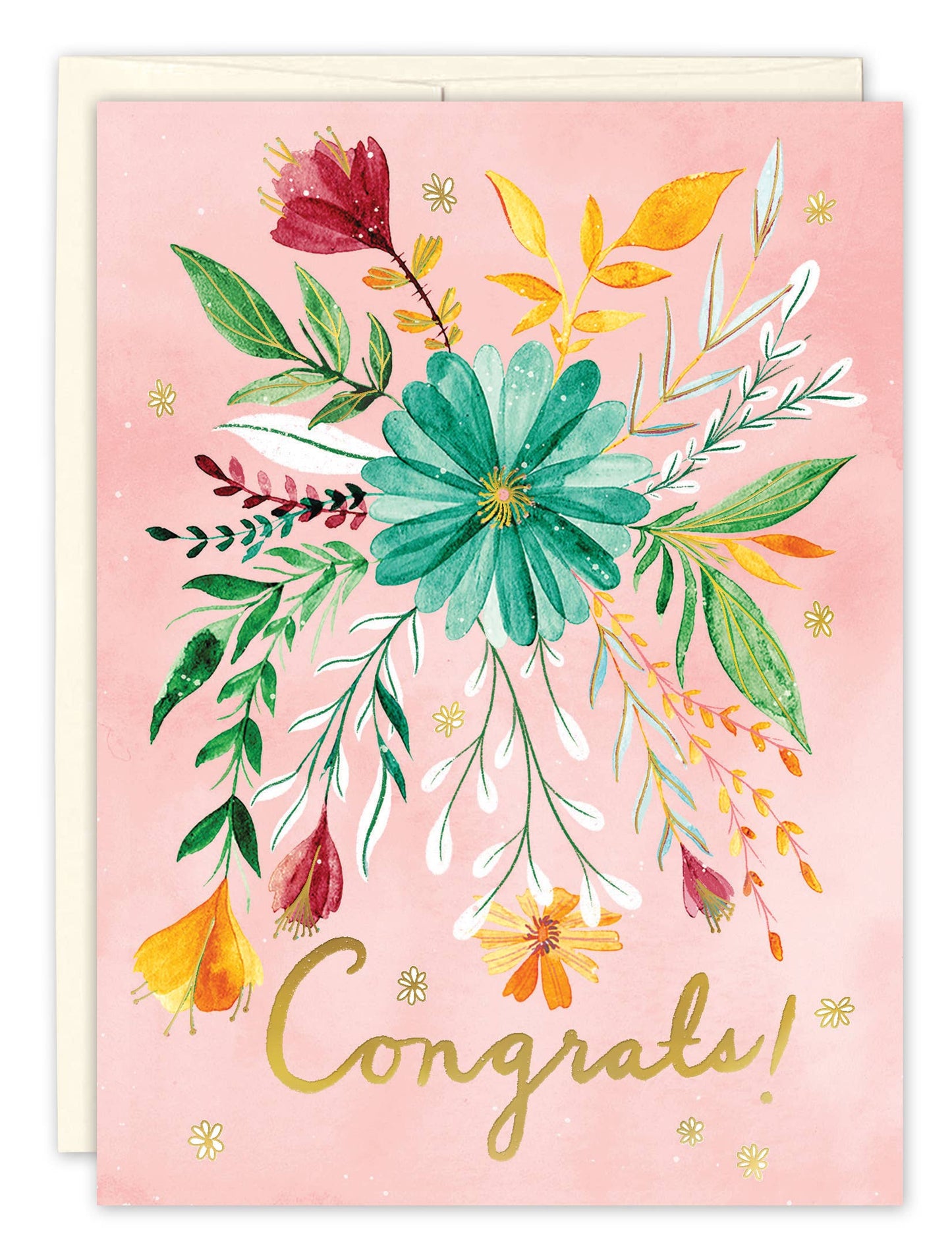Congrats Floral Card