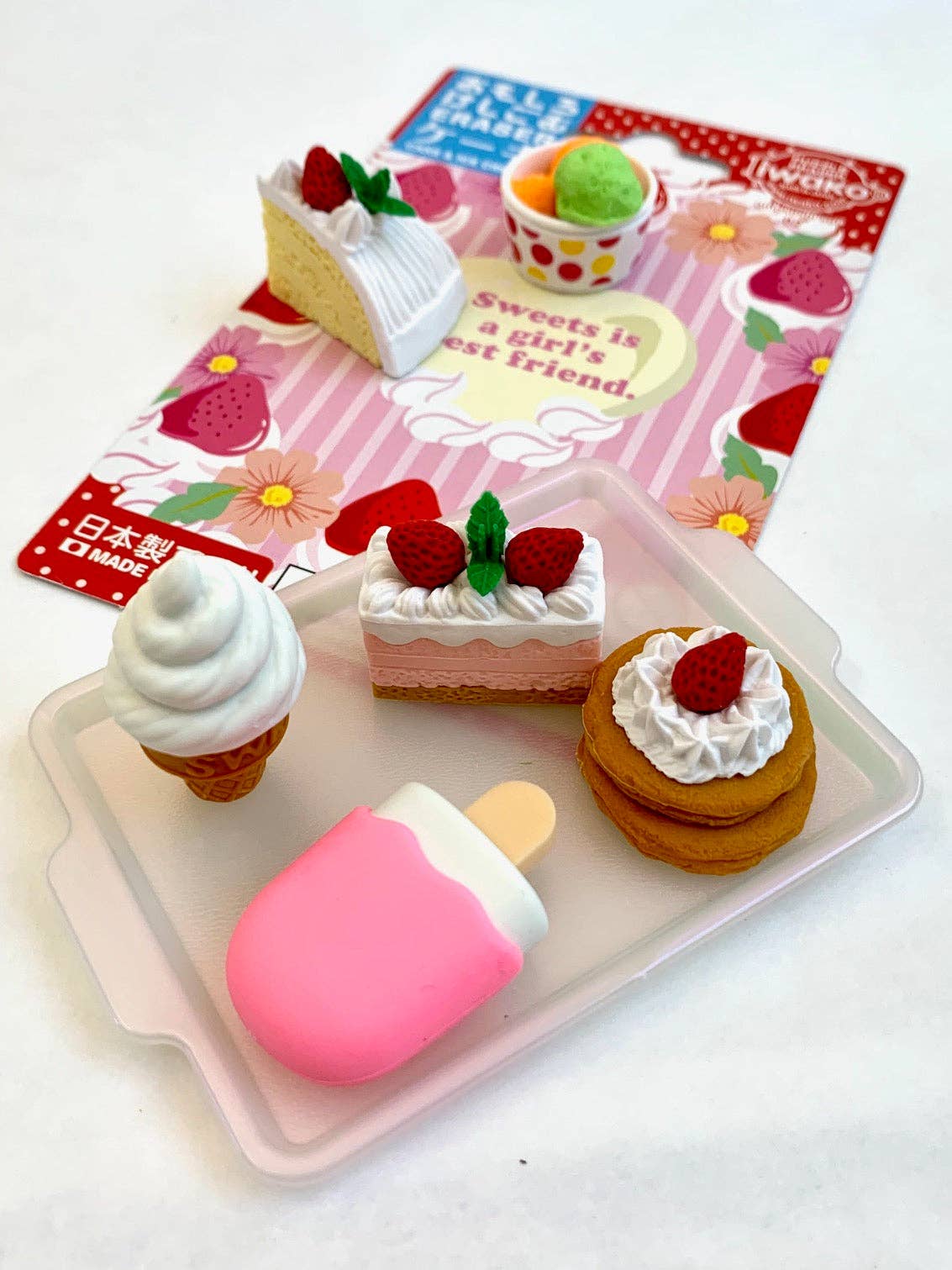 383321 Iwako Cake Eraser Card