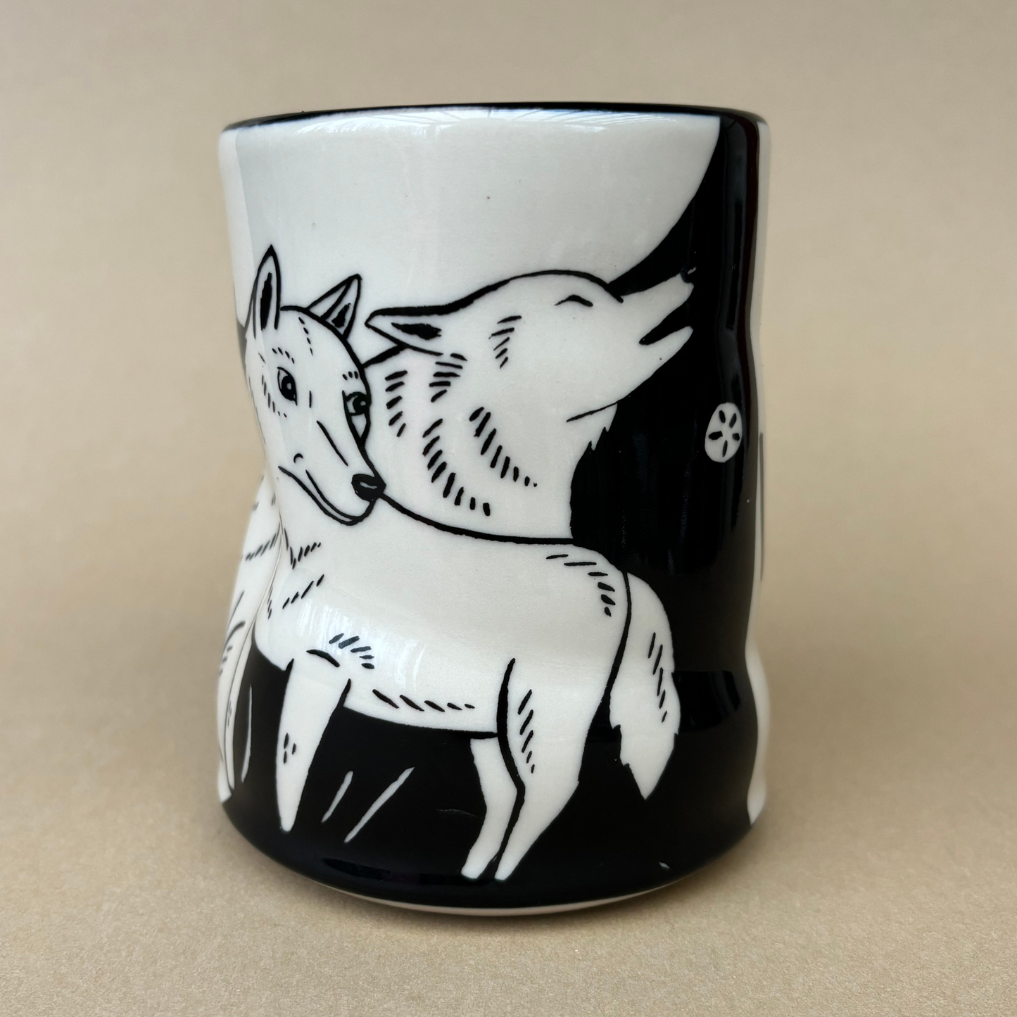 Lucky Wolf Cup - XLarge Ceramic Mug - Father's Day