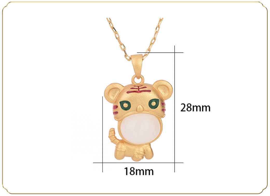 Little Golden Tiger Necklace