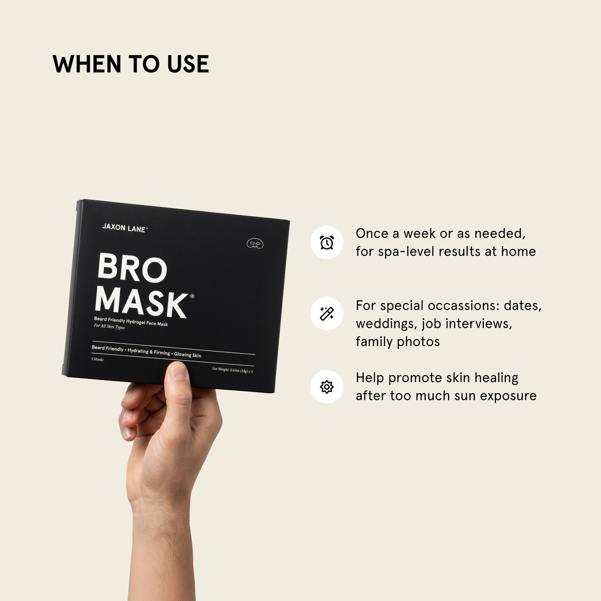 Beard-Friendly Face Mask for Men - Bro Mask Half (Single)