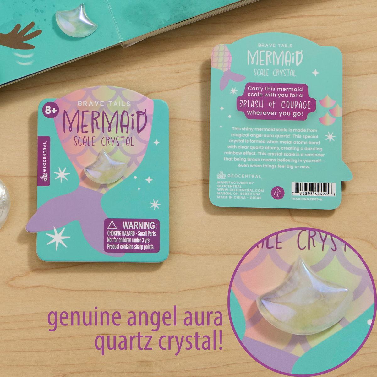 Mermaid Scale Crystal | Angel Aura Quartz - "Brave Tails"