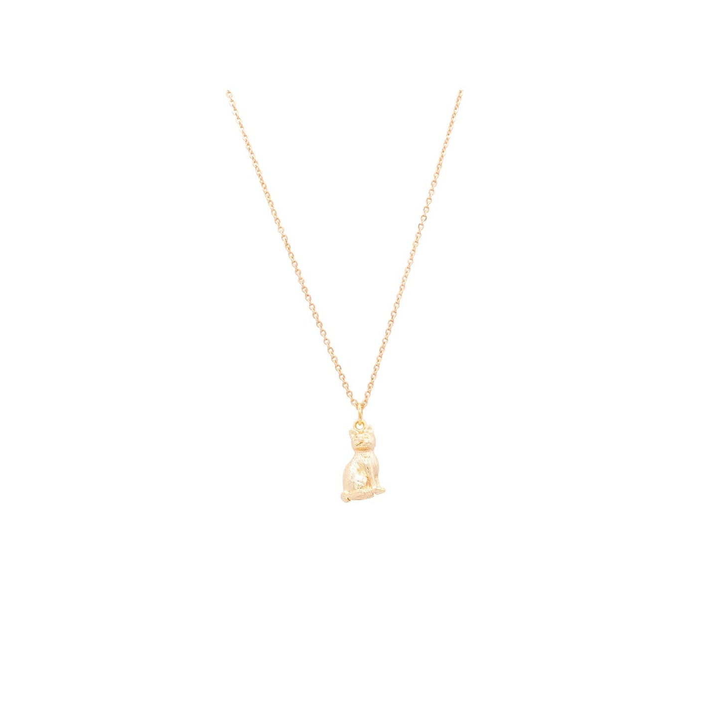Kitten Cat Animal Charm Necklace Dainty Pet Kitty Gift