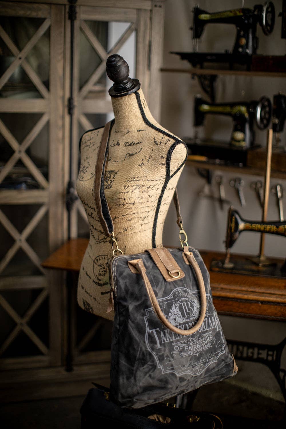 Takenya's Bazaar Recycled Canvas Carryall