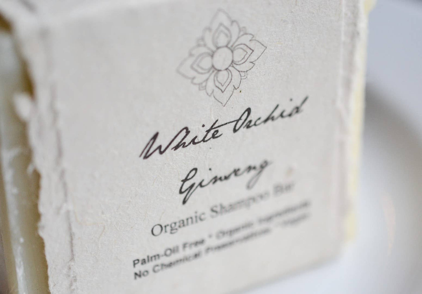 White Orchid Ginseng Organic Shampoo Bar