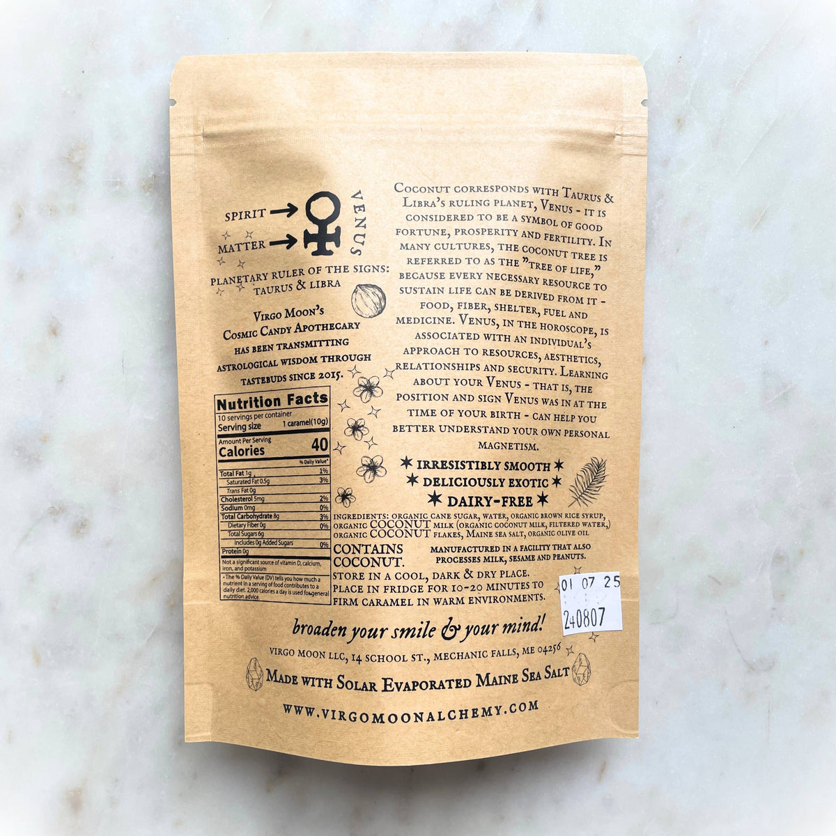 Vegan Coconut Caramels - 100% Organic Ingredients