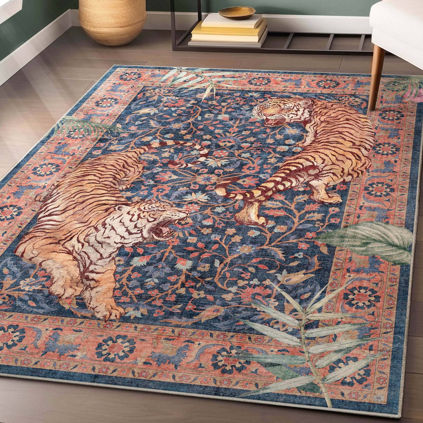 Apollo Botanical Floral Rug for Living Room, Dining Room, Bedroom and Kitchen