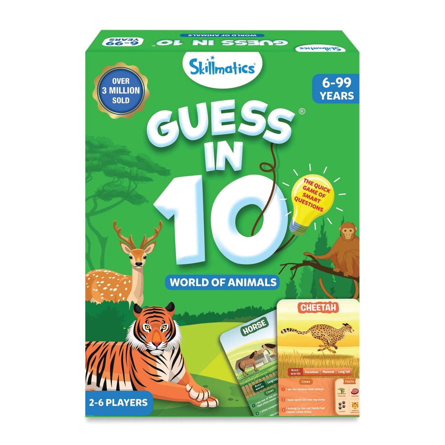Skillmatics Guess in 10 World of Animals Card Game