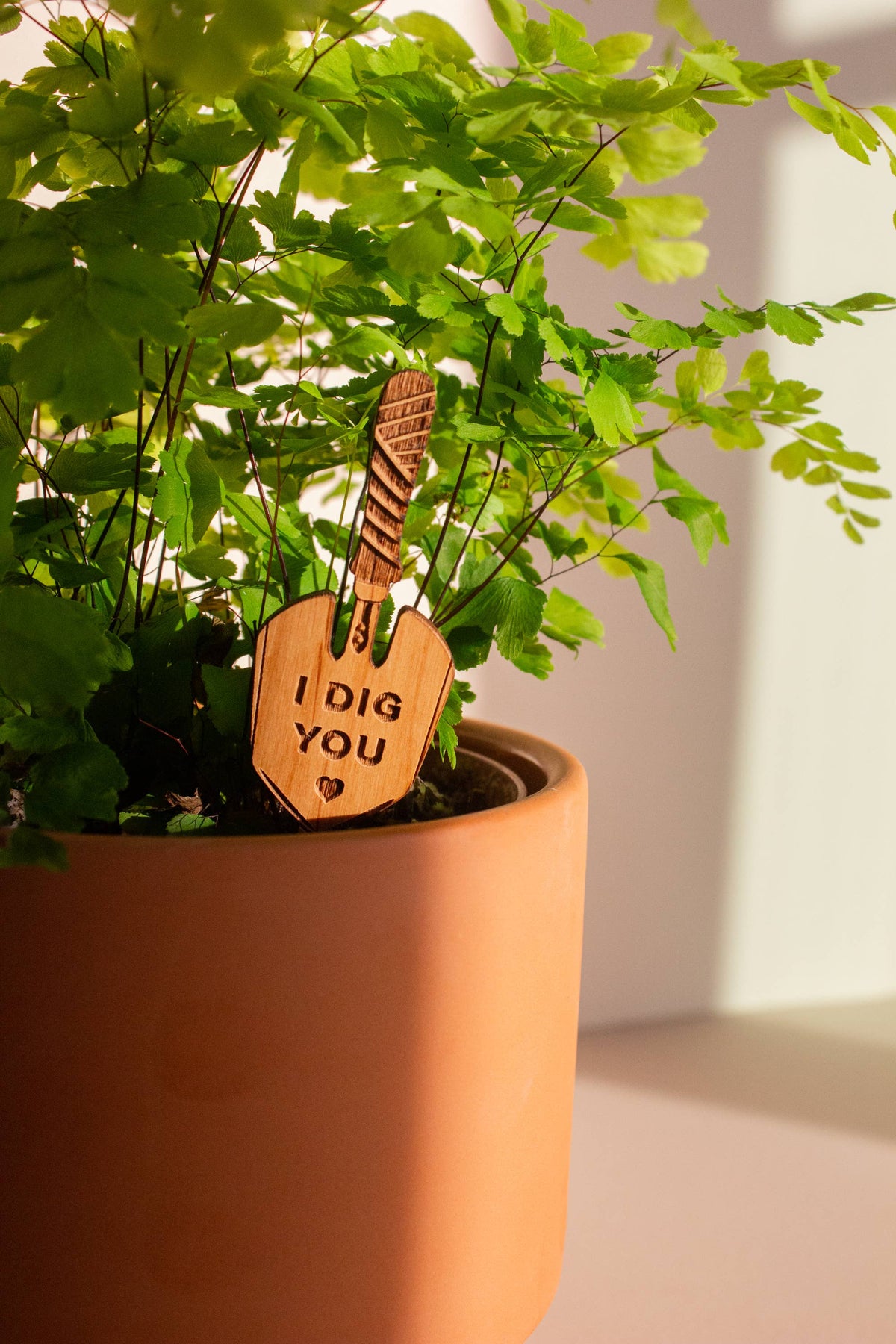 I Dig You Hand Trowel Wood Plant Pick