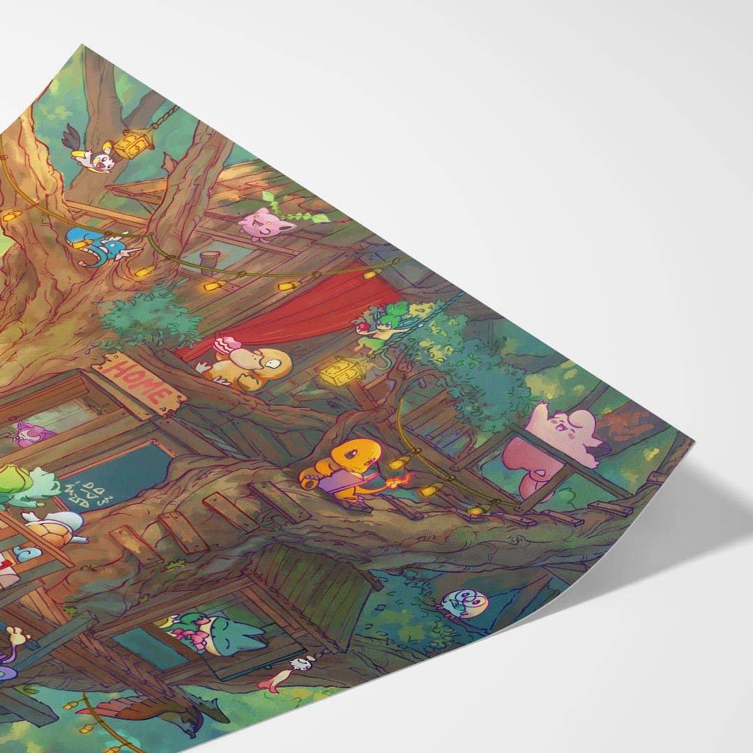 Pokemon Treehouse - Art Print