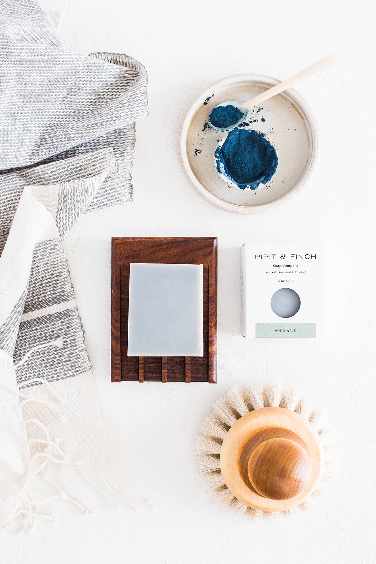 Popo Agie Olive Oil Soap with Natural Indigo Powder