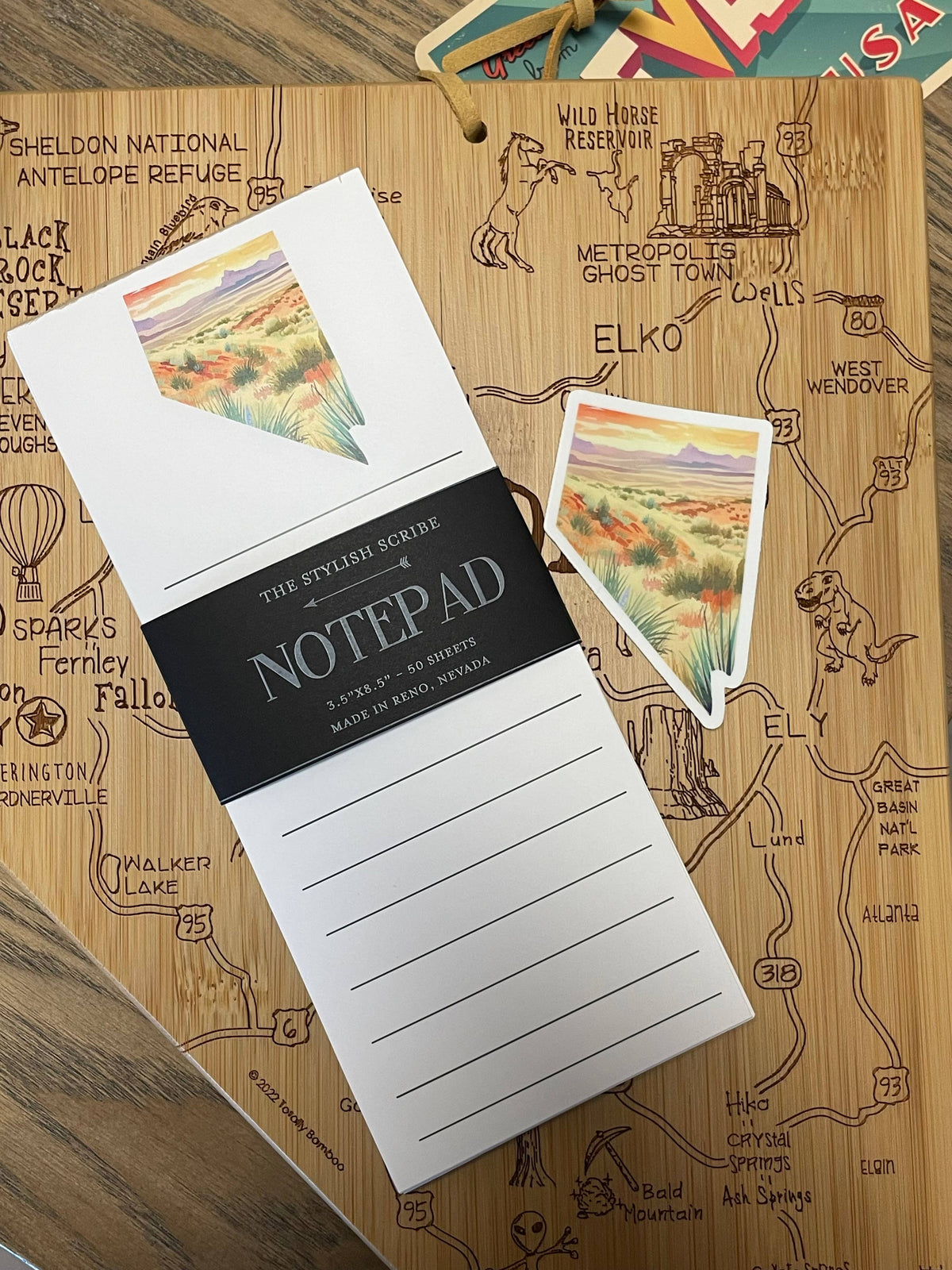 Nevada Desert Watercolor Sticker