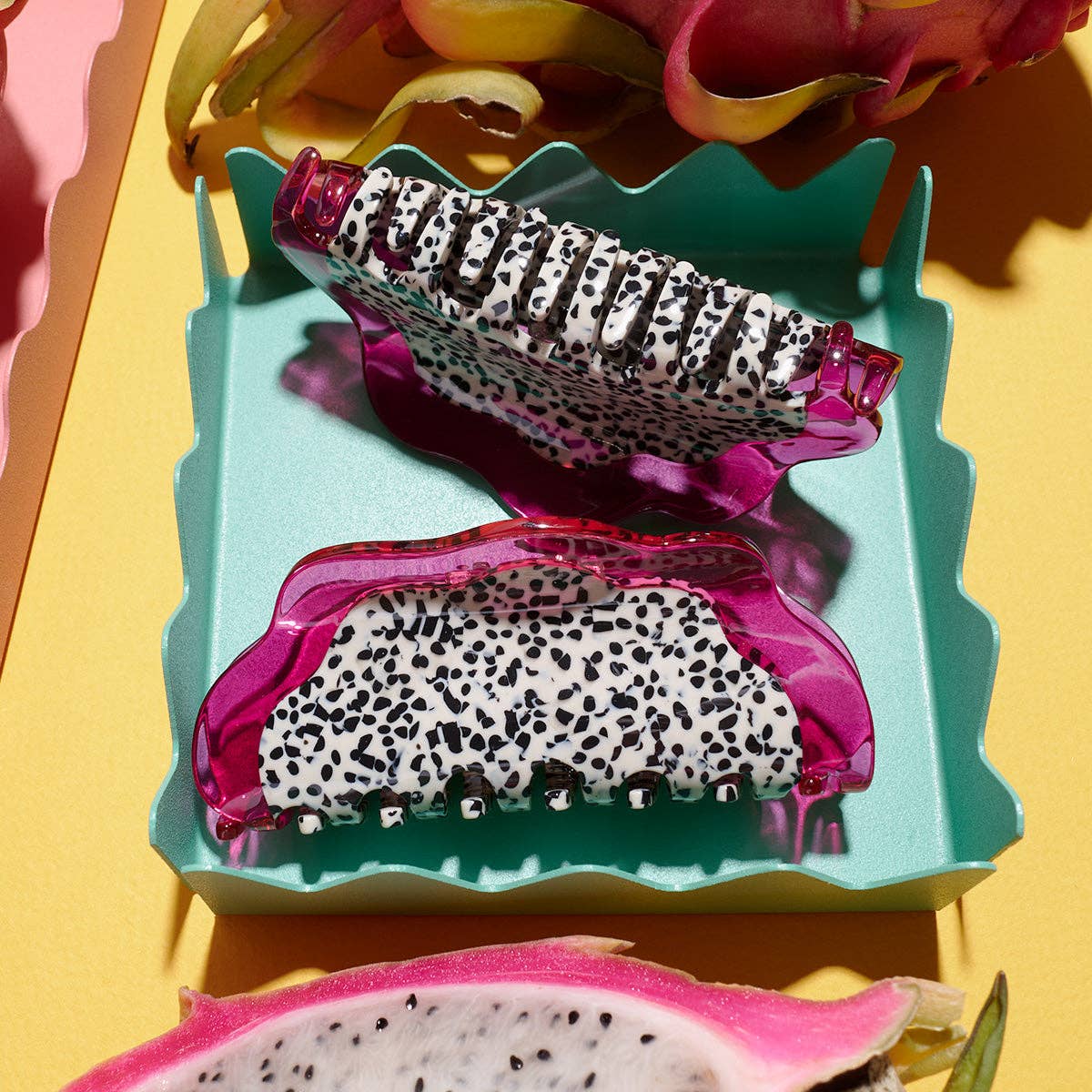 Dragon Fruit Claw - Acetate Fruit Hair Clip Accessory