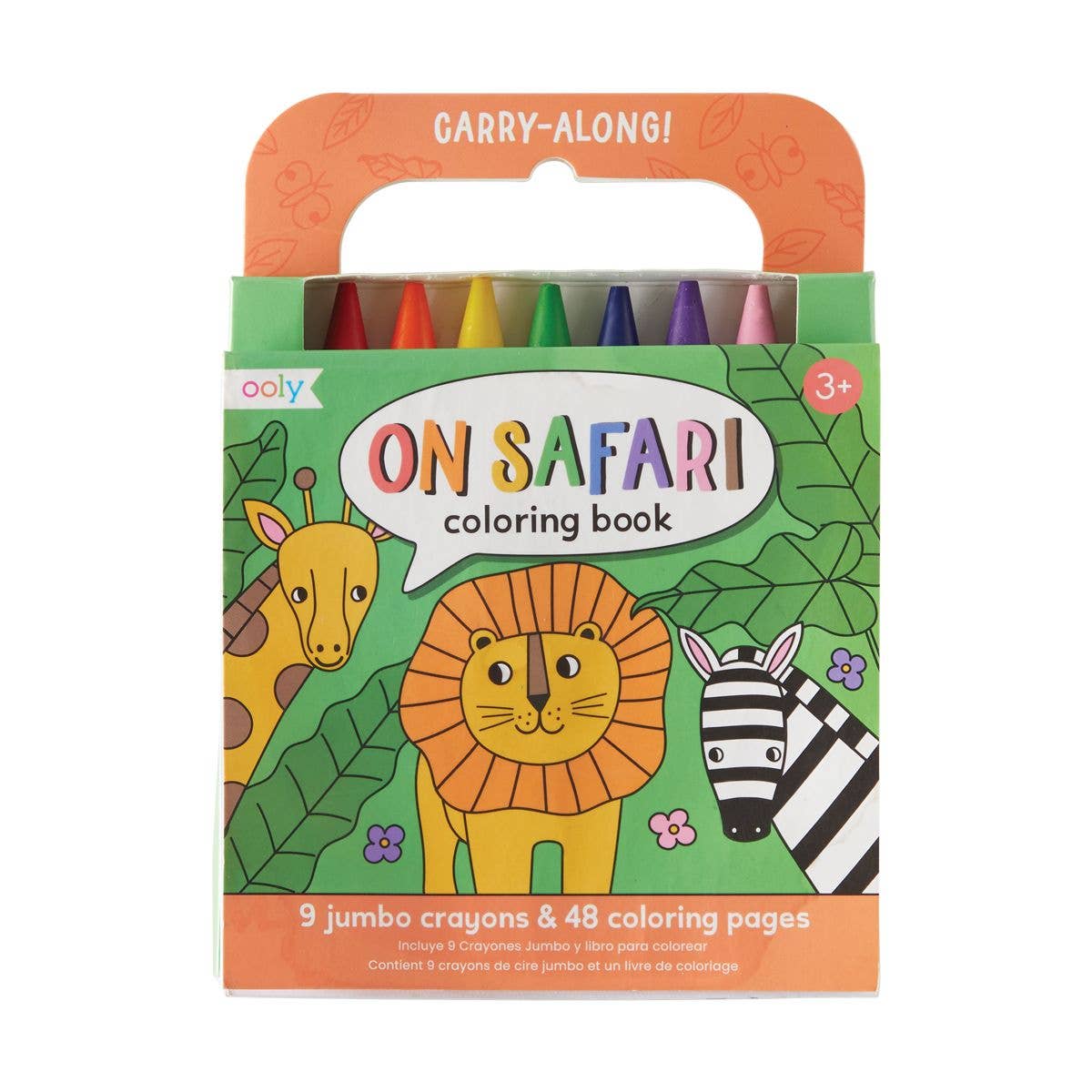 Carry-Along Coloring Book Set - On Safari