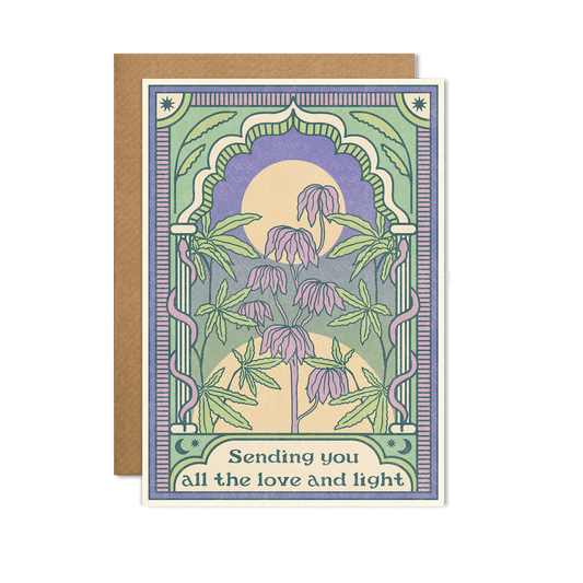Sending you all the love and light card