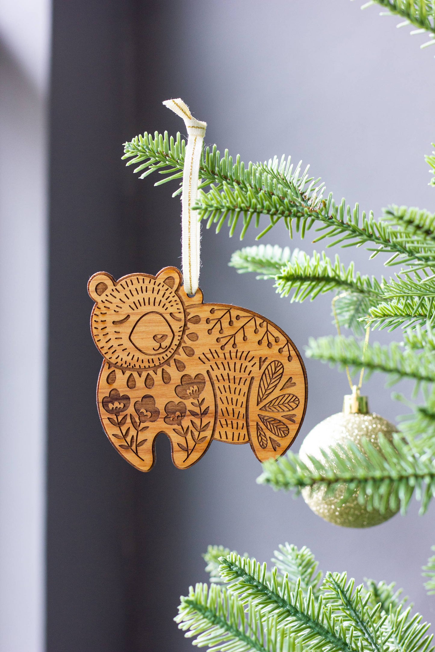 Bear Wood Ornament