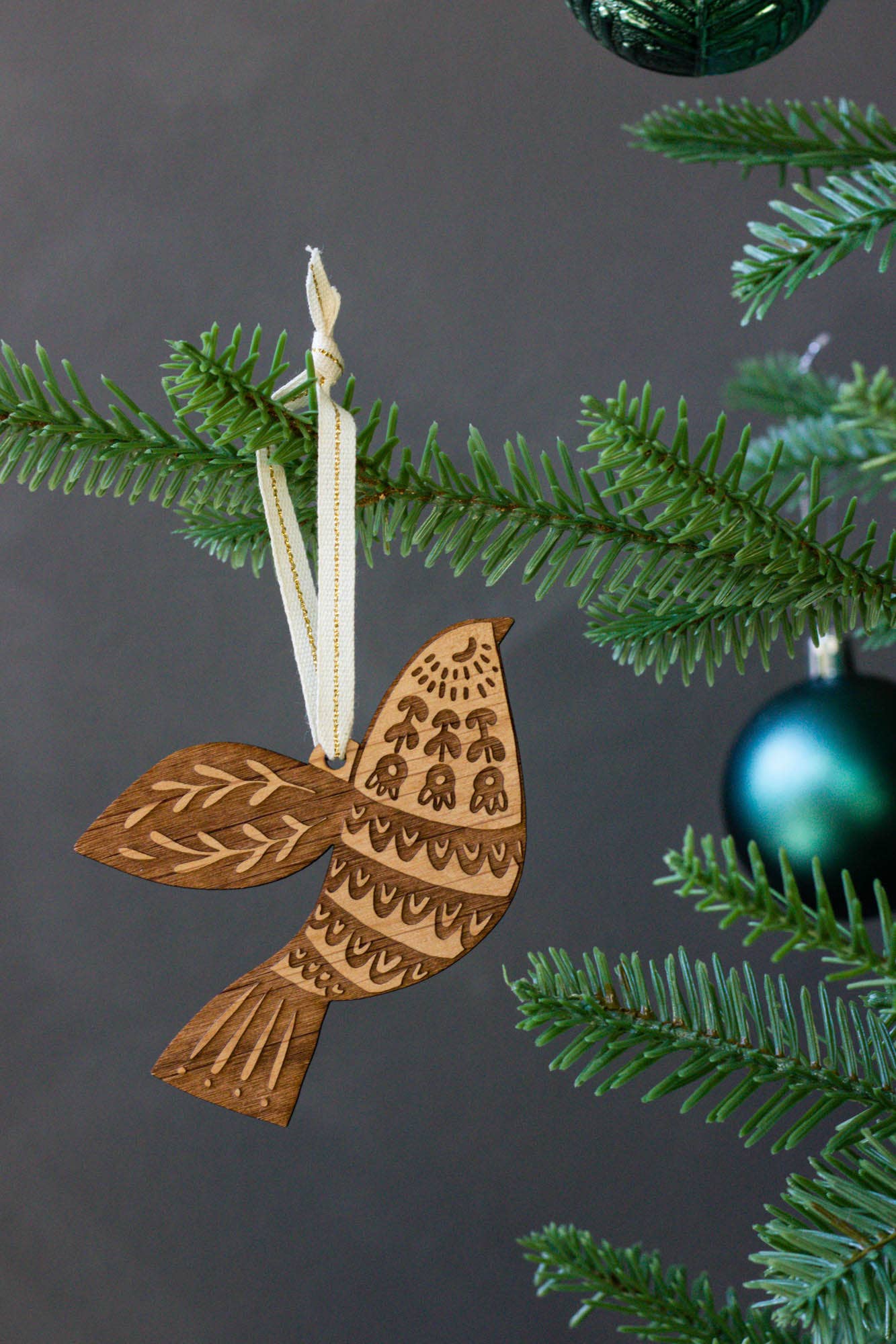 Dove Wooden Ornament